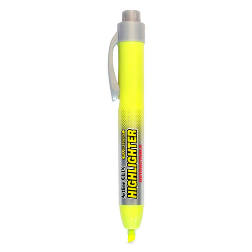Marcatextos marca Artline con tinta fluorescente para resaltar informacion clave en libros, apuntes y documentos. Trazo uniforme que no traspasa el papel.
