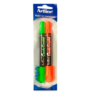 ARTLINE RESALTADOR CANDY CRYSTAL 2U. ARTLINE RESALTADOR CANDY CRYSTAL 2U.