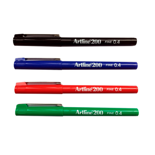 Boligrafo marca Artline de tinta fluida y trazo uniforme. Escritura comoda y duradera para uso diario en escuela y oficina.