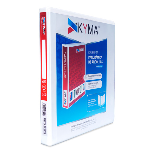 CARPETA KYMA 1/2 P. BLANCA OPACA, ARILLO O, PANORAMICA