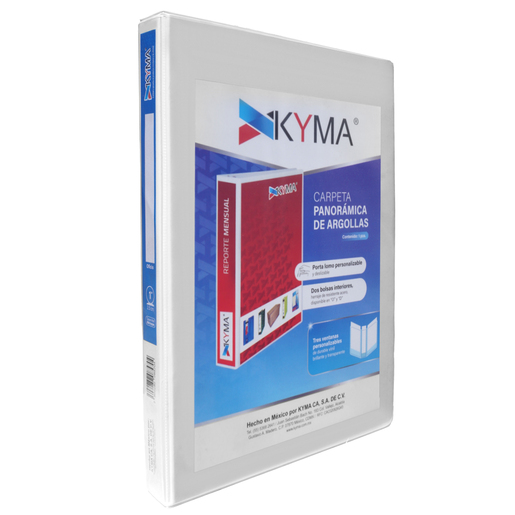CARPETA KYMA 1 P. BLANCA BRILLANTE, ARILLO D, PANORAMICA