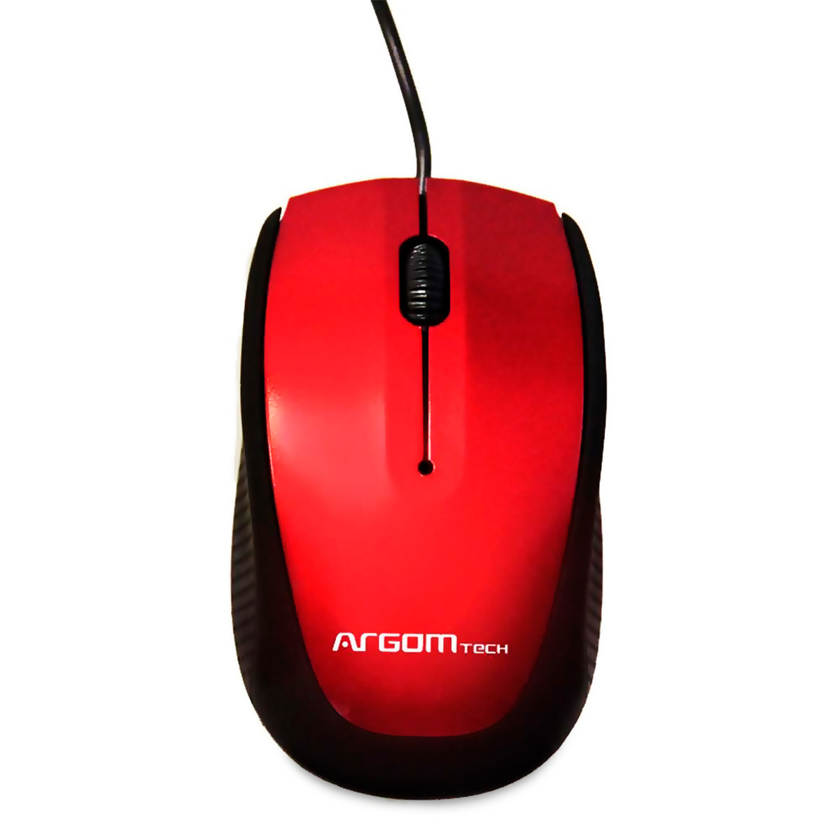 MOUSE ARGOM USB ALAMBRICO ROJO ARG-MS-0014R