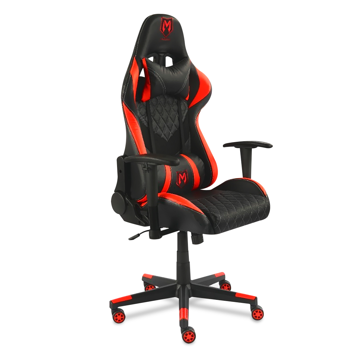 SILLA GAMER PREMIUM NEGRO CON ROJO MODUTEC