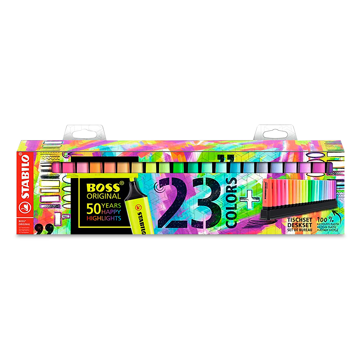 RESALTADOR STABILO VARIEDAD 23U(COLORES 9 FLUO + 14 PASTEL)