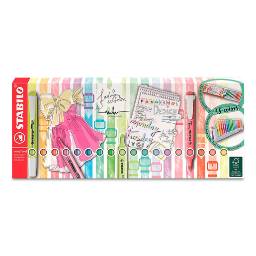 Marcatextos marca Stabilo con tinta fluorescente para resaltar informacion clave en libros, apuntes y documentos. Trazo uniforme que no traspasa el papel.