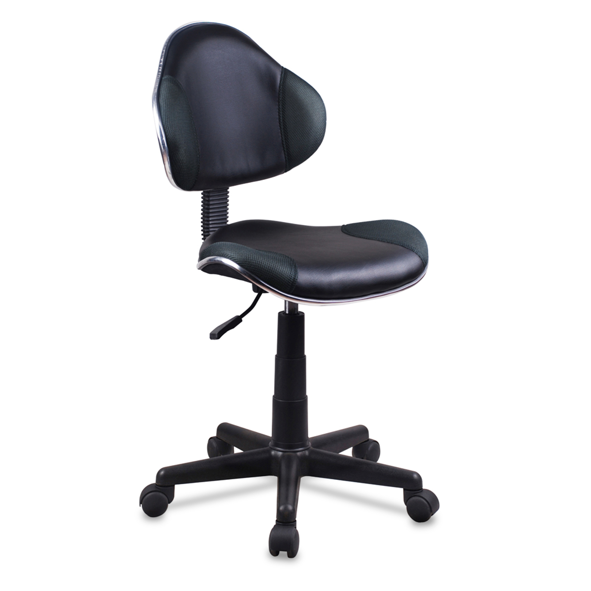 SILLA SECRETARIAL DE PU BASICA S/BRAZOS COLOR NEGRO MODUTEC