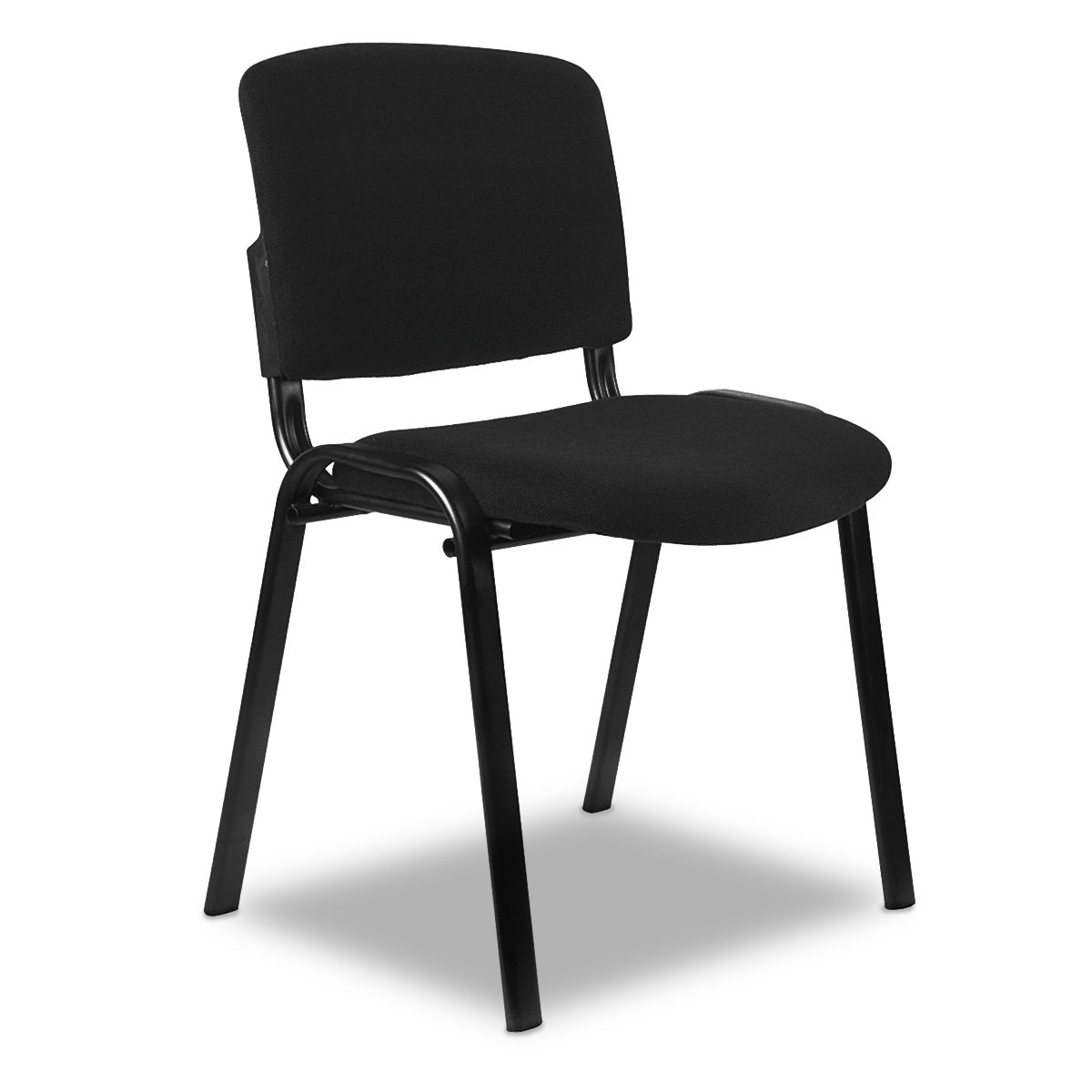 SILLA DE ESPERA BASICA DE TELA NEGRA SIN BRAZOS MODUTEC