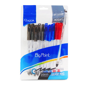BOLÍGRAFO AZOR SURTIDO 1.2MM 10U (5 NEGROS, 3) BOLÍGRAFO AZOR SURTIDO 1.2MM 10U (5 NEGROS, 3)
