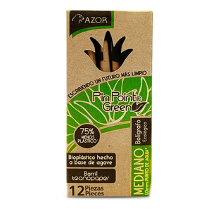 BOLÍGRAFO AZOR NEGRO 1.0MM 12U (ECOLÓGICO) BOLÍGRAFO AZOR NEGRO 1.0MM 12U (ECOLÓGICO)