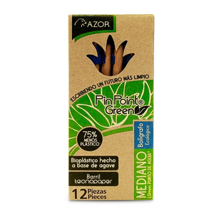 BOLÍGRAFO AZOR AZUL 1.0MM 12U (ECOLÓGICO) BOLÍGRAFO AZOR AZUL 1.0MM 12U (ECOLÓGICO)