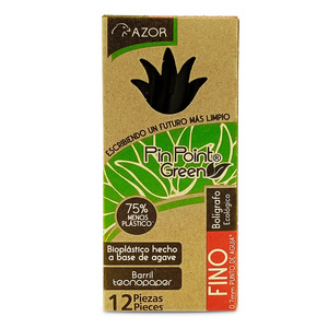 BOLÍGRAFO AZOR NEGRO 0.7MM 12U (ECOLÓGICO) BOLÍGRAFO AZOR NEGRO 0.7MM 12U (ECOLÓGICO)