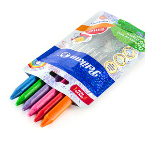 CRAYONES PELIKAN JUMBO TRIANGULARES 6U (COLORES GLITTER)