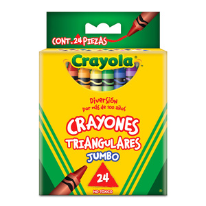CRAYON CERA CRAYOLA TRIANGULAR JUMBO 24U CRAYON CERA CRAYOLA TRIANGULAR JUMBO 24U