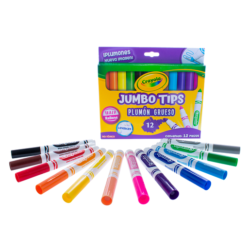 MARCADORES CRAYOLA JUMBO TIPS 12U