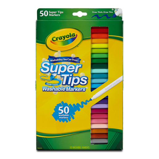 MARACADORES CRAYOLA SUPERTIPS 50U