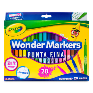MARCADOR CRAYOLA COLOR WONDER 20U (PUNTA MEDIA) MARCADOR CRAYOLA COLOR WONDER 20U (PUNTA MEDIA)