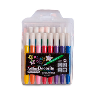 MARCADOR ARTLINE DECORITE 15U (PUNTA PINCEL)