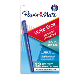 BOLÍGRAFO PAPER MATE AZUL 1.2MM 12U (ESTILO WRITE BROS)