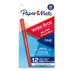 BOLÍGRAFO PAPER MATE ROJO 0.8MM 12U (ESTILO WRITE BROS)