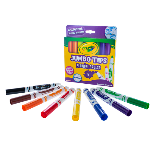 MARCADORES CRAYOLA JUMBO TIPS 8U