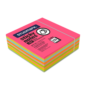 NOTAS ADHESIVAS 3X3P STUDMARK (BLOCK DE 9 COLORES NEON) NOTAS ADHESIVAS 3X3P STUDMARK (BLOCK DE 9 COLORES NEON)