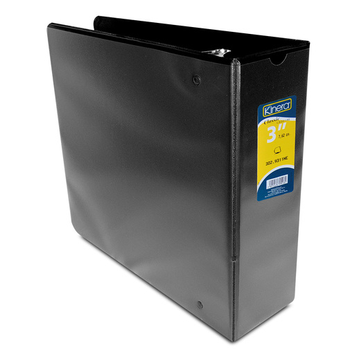 CARPETA KINERA 3P NEGRO CARTA PANORAMICA, ARILLO D