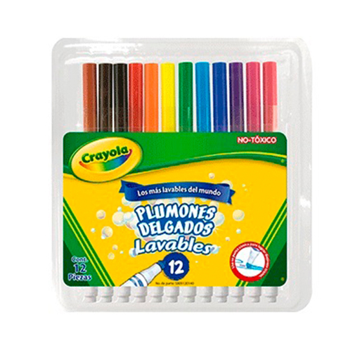 MARCADORES CRAYOLA LAVABLES 12U