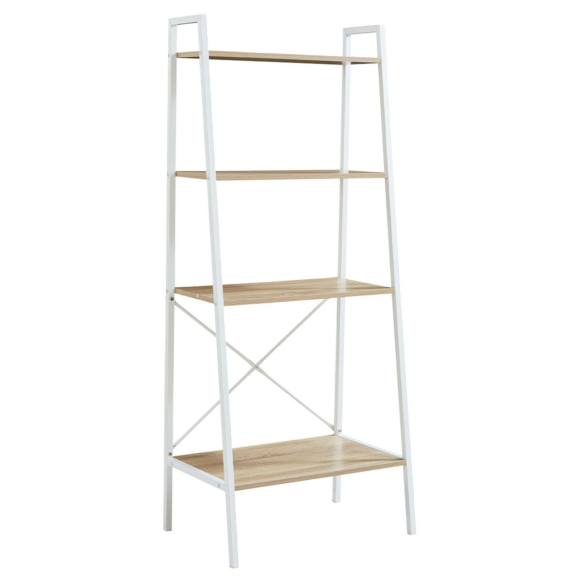 LIBRERO GAMMA DE 4 NIVELES COLOR BLANCO MODUTEC