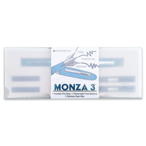 SET PLUMA FUENTE MONZA 3U COLOR AZUL (PUNTO