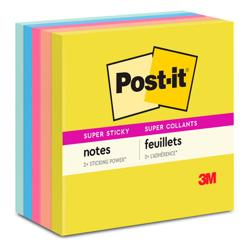 Notas adhesivas marca Post-it reposicionables para recordatorios, marcar paginas y organizar ideas. Adhesivo que se despega sin danar, perfecto para estudio, oficina y planificacion.
