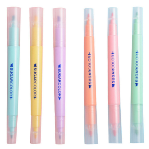 Marcatextos marca Office Depot con tinta fluorescente para resaltar informacion clave en libros, apuntes y documentos. Punta de cincel y trazo uniforme.