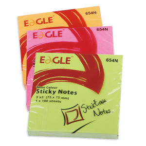 NOTAS ADHESIVAS EAGLE 3P X 3P (NEON, 100H) NOTAS ADHESIVAS EAGLE 3P X 3P (NEON, 100H)