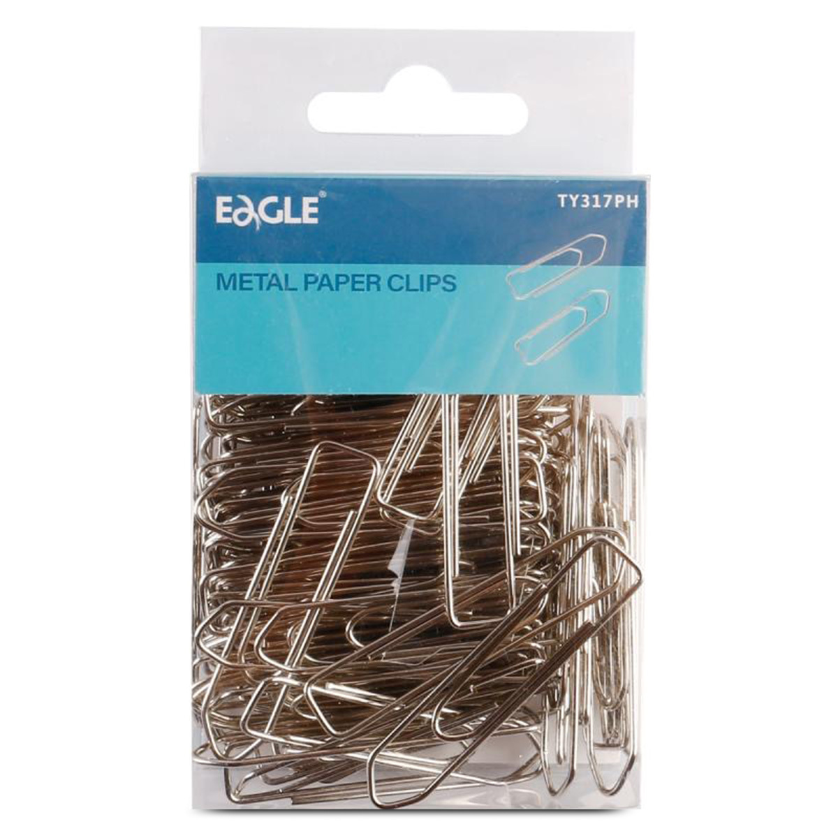 CLIP EAGLE TRIANGULAR PLATEADO 25MM 100U