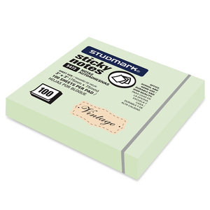 NOTAS ADHESIVAS VINTAGE STUDMARK 3 X 3P 100H VERDE NOTAS ADHESIVAS VINTAGE STUDMARK 3 X 3P 100H VERDE
