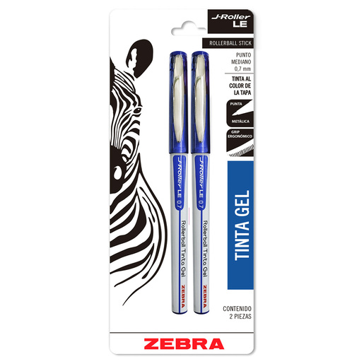 Boligrafo rollerball marca Zebra con escritura suave y tinta liquida de alta cobertura. Trazo nitido y constante para notas, firmas y uso diario.