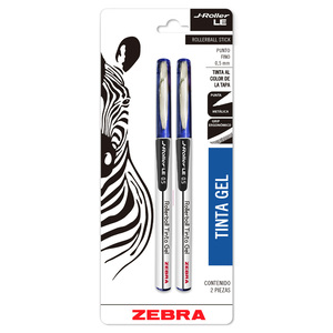 ROLLERBALL ZEBRA J-ROLLER AZUL 2U (TINTA GEL ,