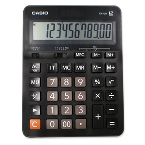 CALCULADORA CASUO GX-12B-BK D/ESCRITORIO 12 DIG.