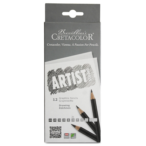 Lapices de grafito marca Artist Studio para escritura y dibujo. Mina resistente con trazo uniforme y oscuro, facil de borrar. Acabado clasico para uso escolar y de oficina.