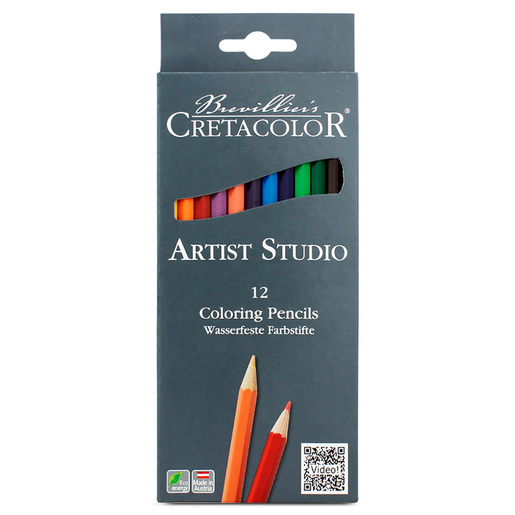 Lapices de colores marca Artist Studio con mina pigmentada y resistente. Trazos suaves, intensos y mezclables, ideales para dibujo, coloreado y proyectos escolares.