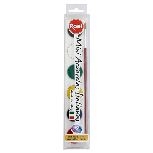 Acuarelas de colores brillantes y mezcla suave. Ideales para ilustracion, tecnicas humedas y proyectos artisticos en papel y carton.