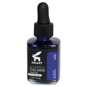 ACUARELA LIQUIDA AZUL ITALIANA INDART BOTE VIDRIO