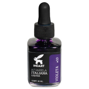 ACUARELA LIQUIDA VIOLETA ITALIANA INDART BOTE VIDRIO 30ML ACUARELA LIQUIDA VIOLETA ITALIANA INDART BOTE VIDRIO 30ML