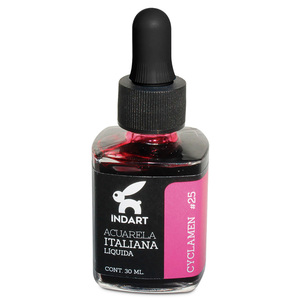 ACUARELA LIQUIDA CYCLAMEN ITALIANA INDART BOTE VIDRIO 30ML ACUARELA LIQUIDA CYCLAMEN ITALIANA INDART BOTE VIDRIO 30ML