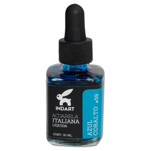 ACUARELA LIQUIDA AZUL COBALTO ITALIANA INDART BOTE 30ML ACUARELA LIQUIDA AZUL COBALTO ITALIANA INDART BOTE 30ML