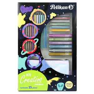 KIT CREATIVO PELIKAN METALICO 25U