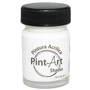 PINTURA ACRILICA PINTART STUDIO 100 BLANCO BOTE 100ML VIDRIO PINTURA ACRILICA PINTART STUDIO 100 BLANCO BOTE 100ML VIDRIO