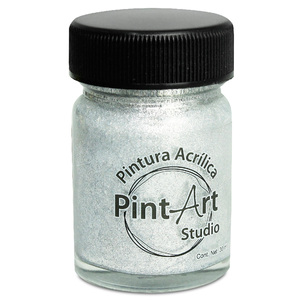 PINTURA METALICA CENTELLEANTE PINTART STUDIO 846 PLATA 30ML PINTURA METALICA CENTELLEANTE PINTART STUDIO 846 PLATA 30ML