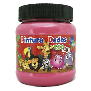 PINTURA DEDOS  ZOO ART  ROSA 250ML PINTURA DEDOS  ZOO ART  ROSA 250ML