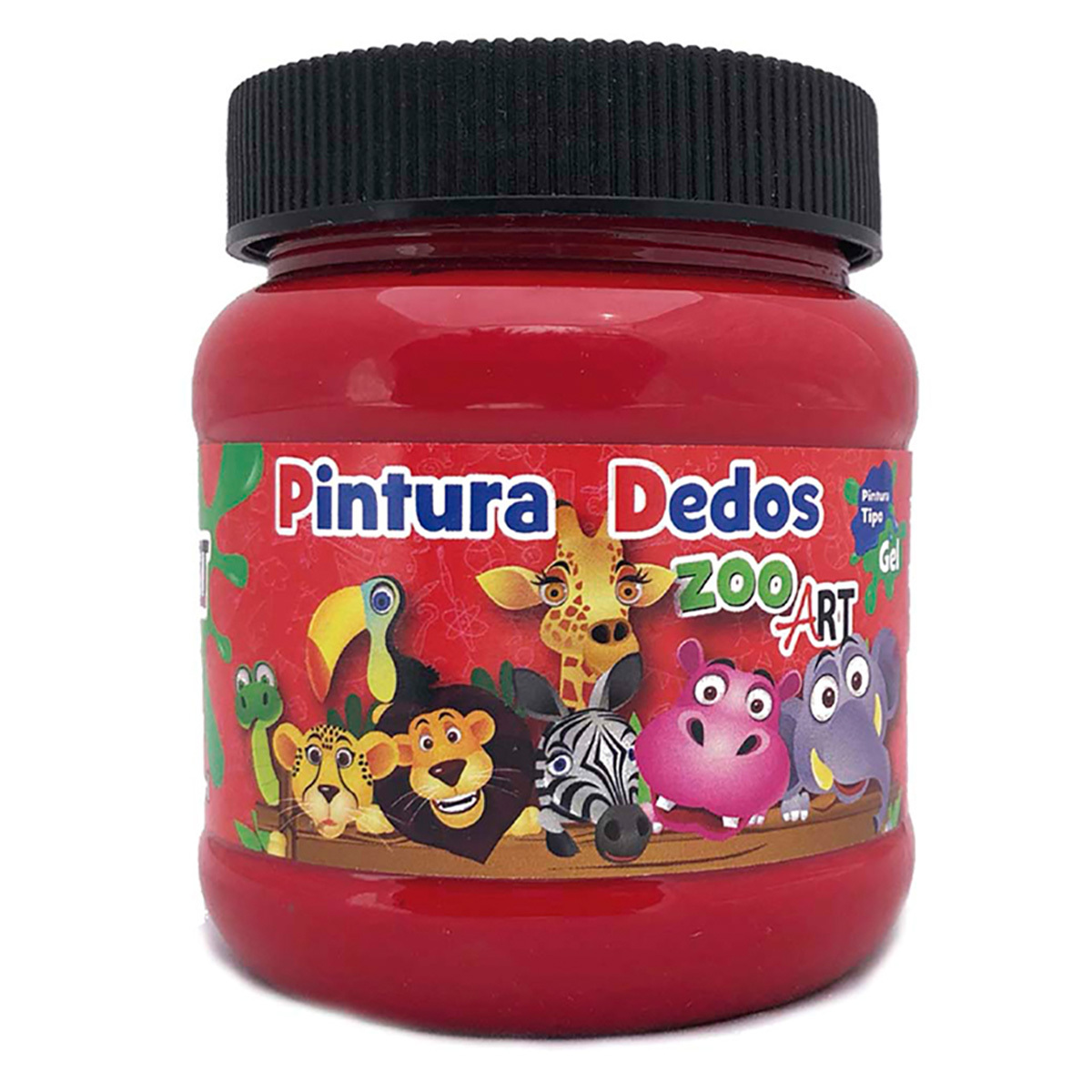 PINTURA DEDOS  ZOO ART  ROJO 250ML