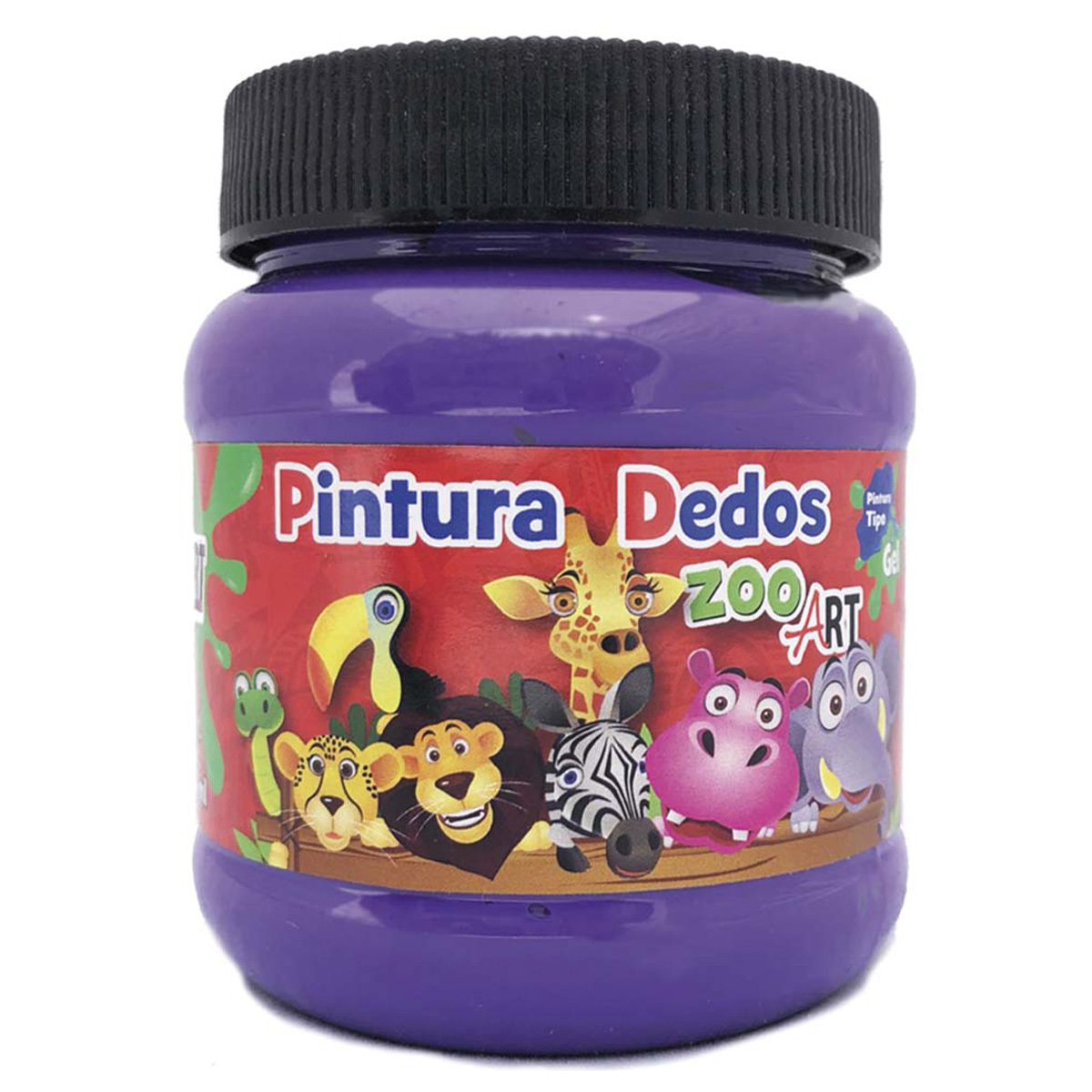 PINTURA DEDOS  ZOO ART  VIOLETA 250ML